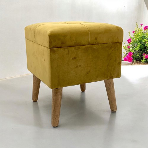 Yellow wooden storage - storage, trunk