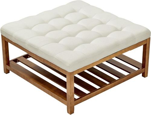Large square ottoman - large, coffee