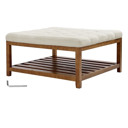 Square ottoman coffee - ottoman,
