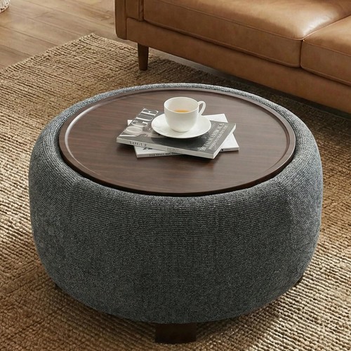 Round storage ottoman - 30",