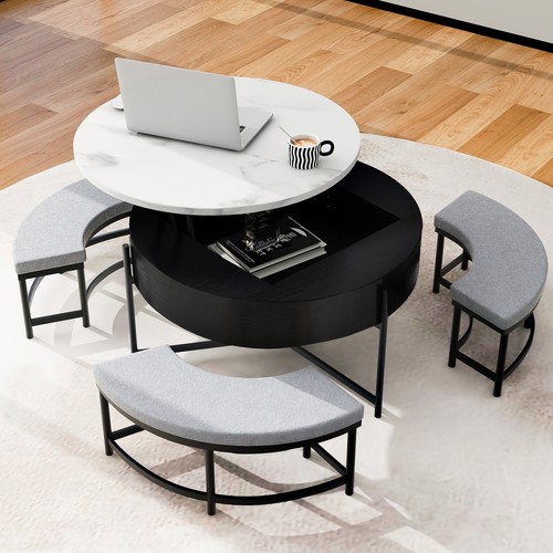 Modern round lift top coffee - lift-top,