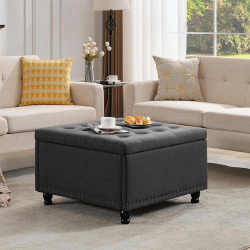Large square storage - storage, ottoman
