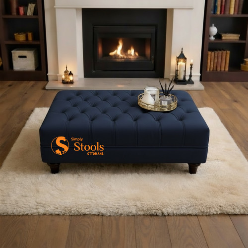 Large navy velvet - navy,