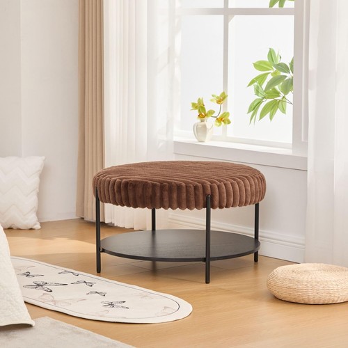 Modern round ottoman coffee - modern,