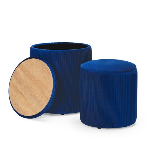 Set round ottoman - ottoman, storage