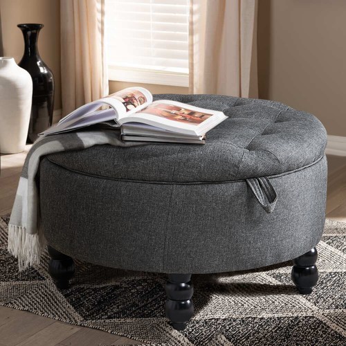 70cm ottoman storage stool - 70cm,