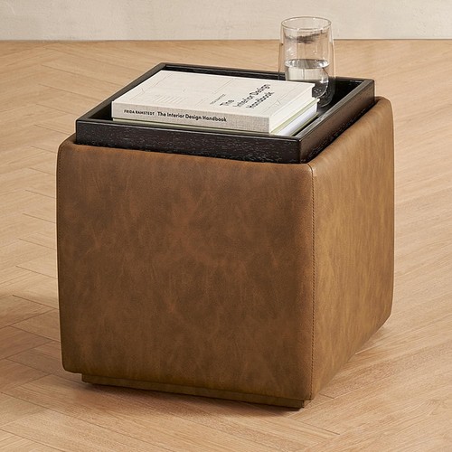 Levi storage ottoman - levi,