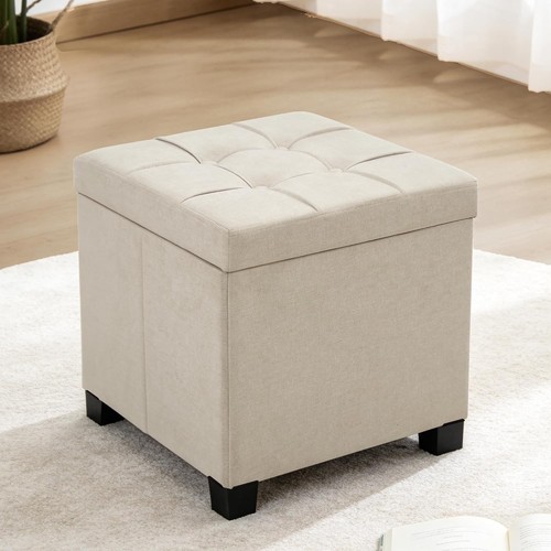 Square storage ottoman - square,