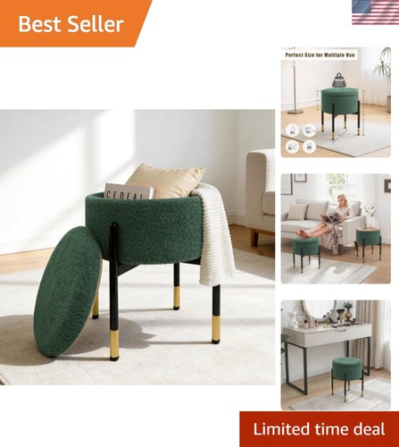 Round ottoman with - round,