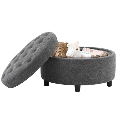 Storage ottoman with - with, hidden
