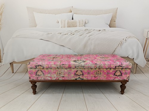 Upholstered bench storage - upholstered,
