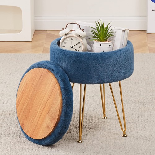 Round faux fur - round,