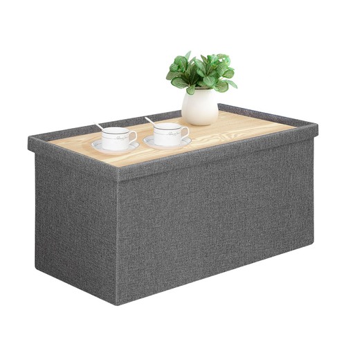 Folding storage ottoman bench - folding,