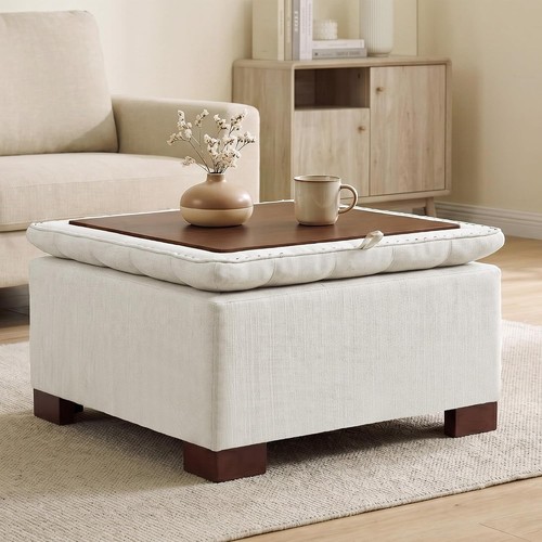 Inch square storage ottoman - 24,