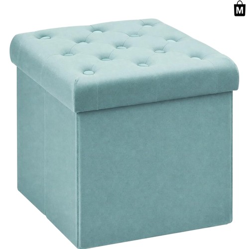 Elegant teal velvet storage - teal,