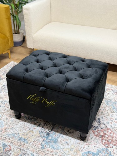 Chesterfield storage ottoman - storage,