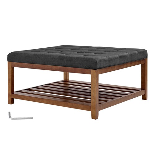 Large square ottoman coffee - square,