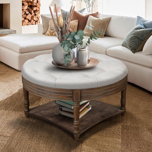 Ottoman coffee table tier - ottoman, 2-tier