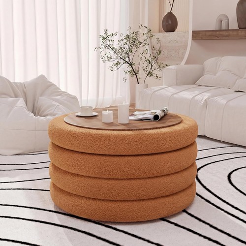 Inch round ottoman - round,