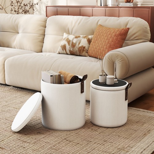 Corduroy foot rest coffee - foot,