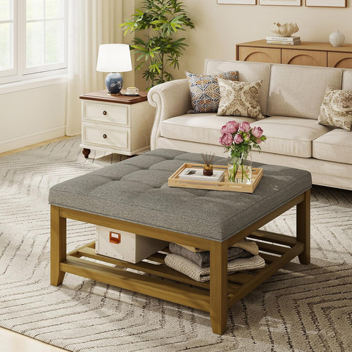 Ottoman with storage bench - with,