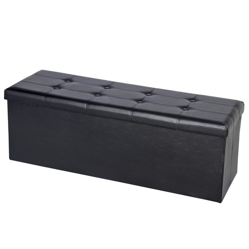 Folding storage ottoman - folding,